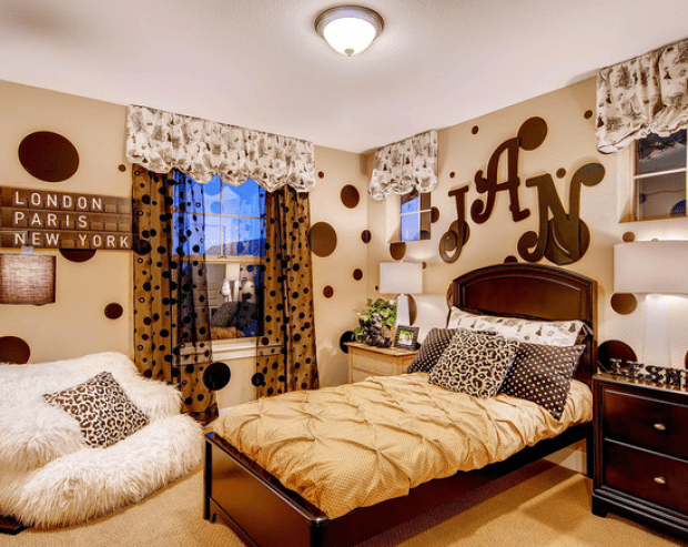 Desain Keren Warna Coklat Dekorasi Kamar Tidur